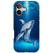 Humpback Whale4 Tough Cases For Apple iPhone (17, 16, 15, 14, 13, 12, 11, X, SE, 8, 7/ Air, Plus, Pro, Max, Mini, XR, XS), Print in USA