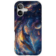 Space Whale 2 Tough Cases For Apple iPhone (17, 16, 15, 14, 13, 12, 11, X, SE, 8, 7/ Air, Plus, Pro, Max, Mini, XR, XS), Print in USA