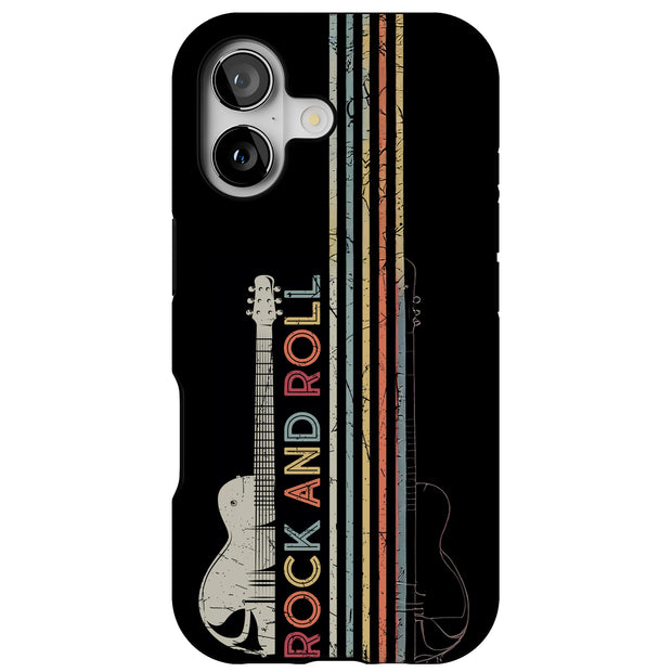 Rock and Roll 1 Tough Cases For Apple iPhone (17, 16, 15, 14, 13, 12, 11, X, SE, 8, 7/ Air, Plus, Pro, Max, Mini, XR, XS), Print in USA