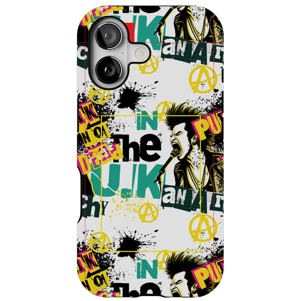 Punk Not Dead 1 Tough Cases For Apple iPhone (17, 16, 15, 14, 13, 12, 11, X, SE, 8, 7/ Air, Plus, Pro, Max, Mini, XR, XS), Print in USA