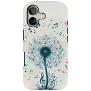 Music Notes Tough Cases For Apple iPhone (17, 16, 15, 14, 13, 12, 11, X, SE, 8, 7/ Air, Plus, Pro, Max, Mini, XR, XS), Print in USA