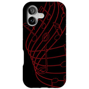 Musical Staff Tough Cases For Apple iPhone (17, 16, 15, 14, 13, 12, 11, X, SE, 8, 7/ Air, Plus, Pro, Max, Mini, XR, XS), Print in USA