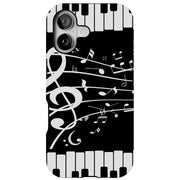 Musical Piano Tough Cases For Apple iPhone (17, 16, 15, 14, 13, 12, 11, X, SE, 8, 7/ Air, Plus, Pro, Max, Mini, XR, XS), Print in USA