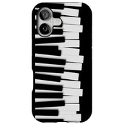 Piano Key Chaos Tough Cases For Apple iPhone (17, 16, 15, 14, 13, 12, 11, X, SE, 8, 7/ Air, Plus, Pro, Max, Mini, XR, XS), Print in USA