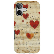 Valentine Music Tough Cases For Apple iPhone (17, 16, 15, 14, 13, 12, 11, X, SE, 8, 7/ Air, Plus, Pro, Max, Mini, XR, XS), Print in USA