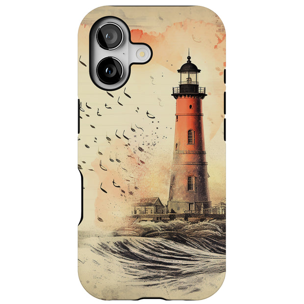 Lighthouse 2 Tough Cases For Apple iPhone (17, 16, 15, 14, 13, 12, 11, X, SE, 8, 7/ Air, Plus, Pro, Max, Mini, XR, XS), Print in USA