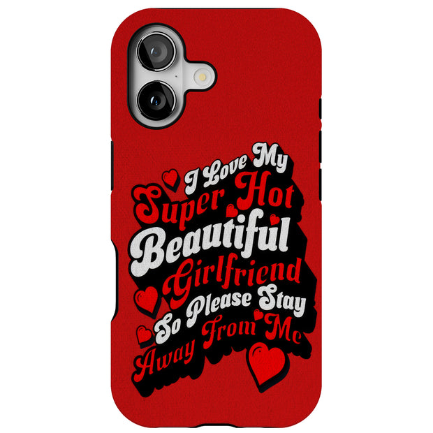 Hot Girlfriend Tough Cases For Apple iPhone (17, 16, 15, 14, 13, 12, 11, X, SE, 8, 7/ Air, Plus, Pro, Max, Mini, XR, XS), Print in USA