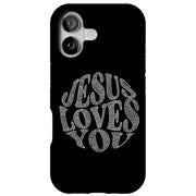 Jesus Love U 5 Tough Cases For Apple iPhone (17, 16, 15, 14, 13, 12, 11, X, SE, 8, 7/ Air, Plus, Pro, Max, Mini, XR, XS), Print in USA