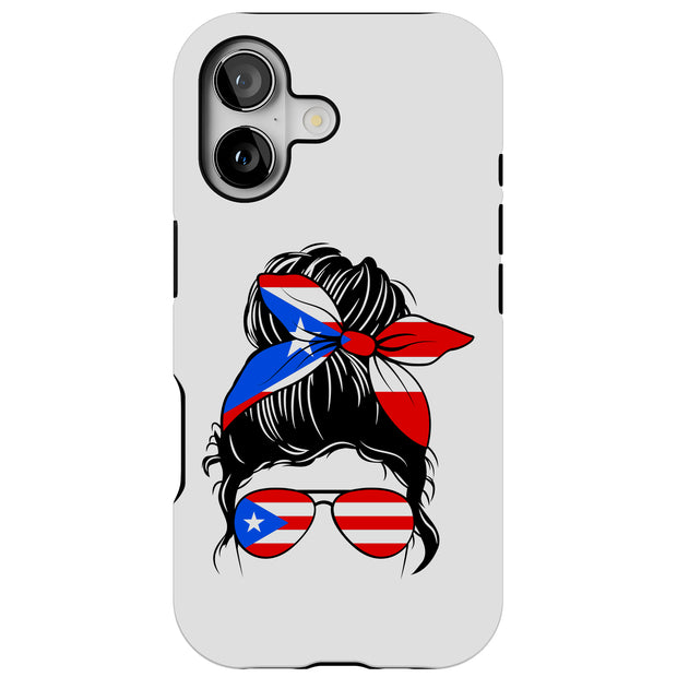 Puerto Rico Bow Tough Cases For Apple iPhone (17, 16, 15, 14, 13, 12, 11, X, SE, 8, 7/ Air, Plus, Pro, Max, Mini, XR, XS), Print in USA