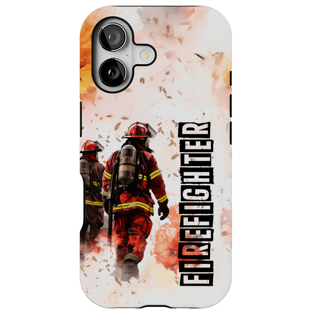 FireFighter Tough Cases For Apple iPhone (17, 16, 15, 14, 13, 12, 11, X, SE, 8, 7/ Air, Plus, Pro, Max, Mini, XR, XS), Print in USA