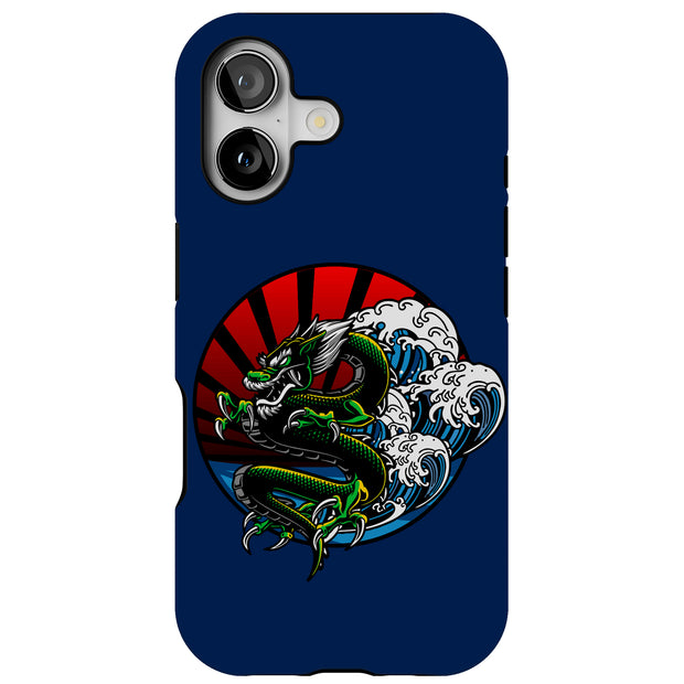 Japanese Dragon Tough Cases For Apple iPhone (17, 16, 15, 14, 13, 12, 11, X, SE, 8, 7/ Air, Plus, Pro, Max, Mini, XR, XS), Print in USA