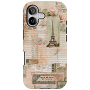 Paris Collage 1 Tough Cases For Apple iPhone (17, 16, 15, 14, 13, 12, 11, X, SE, 8, 7/ Air, Plus, Pro, Max, Mini, XR, XS), Print in USA