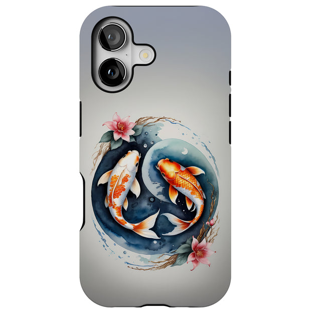 Koi Fish 1 Tough Cases For Apple iPhone (17, 16, 15, 14, 13, 12, 11, X, SE, 8, 7/ Air, Plus, Pro, Max, Mini, XR, XS), Print in USA