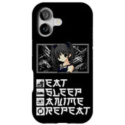 Eat and Anime Tough Cases For Apple iPhone (17, 16, 15, 14, 13, 12, 11, X, SE, 8, 7/ Air, Plus, Pro, Max, Mini, XR, XS), Print in USA