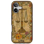 Zodiac Libra Tough Cases For Apple iPhone (17, 16, 15, 14, 13, 12, 11, X, SE, 8, 7/ Air, Plus, Pro, Max, Mini, XR, XS), Print in USA