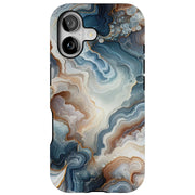 Organic Marble Tough Cases For Apple iPhone (17, 16, 15, 14, 13, 12, 11, X, SE, 8, 7/ Air, Plus, Pro, Max, Mini, XR, XS), Print in USA