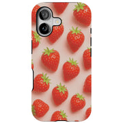 Straberry Delight Tough Cases For Apple iPhone (17, 16, 15, 14, 13, 12, 11, X, SE, 8, 7/ Air, Plus, Pro, Max, Mini, XR, XS), Print in USA