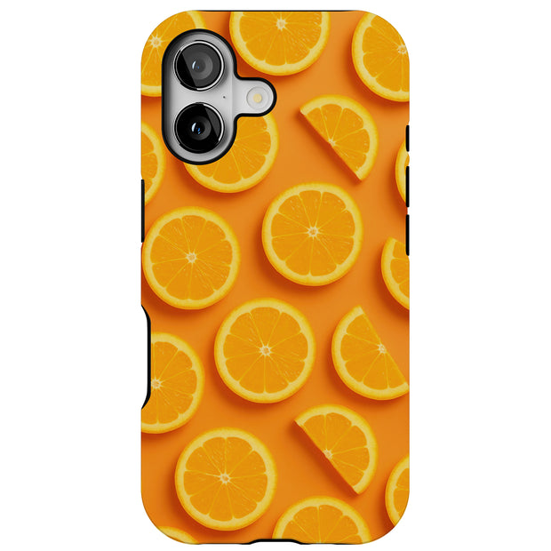 Orange Delight Tough Cases For Apple iPhone (17, 16, 15, 14, 13, 12, 11, X, SE, 8, 7/ Air, Plus, Pro, Max, Mini, XR, XS), Print in USA