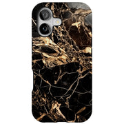 Gold Marble Tough Cases For Apple iPhone (17, 16, 15, 14, 13, 12, 11, X, SE, 8, 7/ Air, Plus, Pro, Max, Mini, XR, XS), Print in USA