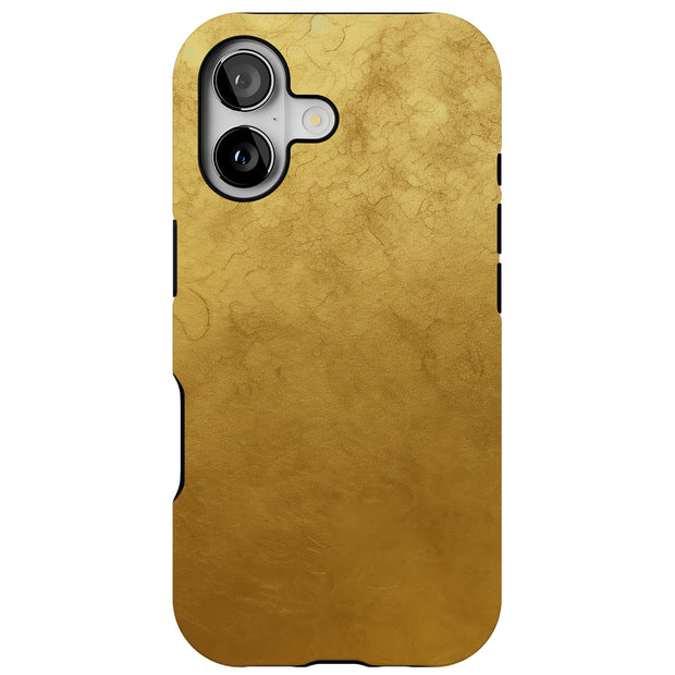 Gold Foil Wrap Tough Cases For Apple iPhone (17, 16, 15, 14, 13, 12, 11, X, SE, 8, 7/ Air, Plus, Pro, Max, Mini, XR, XS), Print in USA