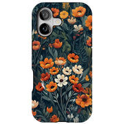 Wild Flowers Tough Cases For Apple iPhone (17, 16, 15, 14, 13, 12, 11, X, SE, 8, 7/ Air, Plus, Pro, Max, Mini, XR, XS), Print in USA