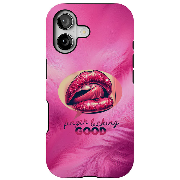 Finger Licking Good Tough Cases For Apple iPhone (17, 16, 15, 14, 13, 12, 11, X, SE, 8, 7/ Air, Plus, Pro, Max, Mini, XR, XS), Print in USA