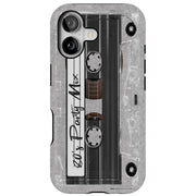 80's Party Cassette Tough Cases For Apple iPhone (17, 16, 15, 14, 13, 12, 11, X, SE, 8, 7/ Air, Plus, Pro, Max, Mini, XR, XS), Print in USA