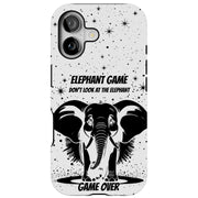 Elephant Game Tough Cases For Apple iPhone (17, 16, 15, 14, 13, 12, 11, X, SE, 8, 7/ Air, Plus, Pro, Max, Mini, XR, XS), Print in USA