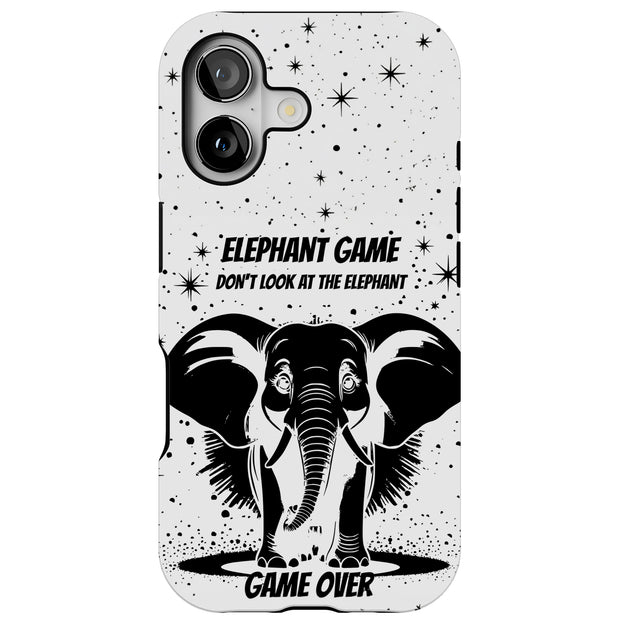 Elephant Game Tough Cases For Apple iPhone (17, 16, 15, 14, 13, 12, 11, X, SE, 8, 7/ Air, Plus, Pro, Max, Mini, XR, XS), Print in USA