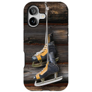 Hockey Skates Tough Cases For Apple iPhone (17, 16, 15, 14, 13, 12, 11, X, SE, 8, 7/ Air, Plus, Pro, Max, Mini, XR, XS), Print in USA