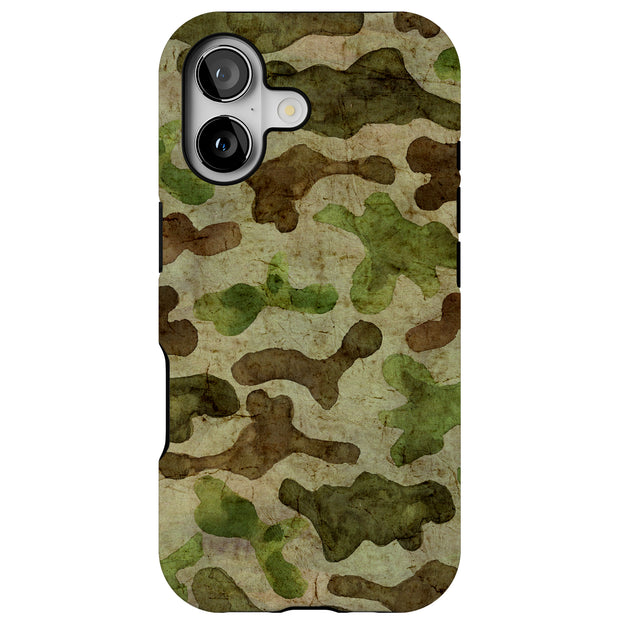 Camouflage Tough Cases For Apple iPhone (17, 16, 15, 14, 13, 12, 11, X, SE, 8, 7/ Air, Plus, Pro, Max, Mini, XR, XS), Print in USA