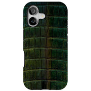 Satin Green Tough Cases For Apple iPhone (17, 16, 15, 14, 13, 12, 11, X, SE, 8, 7/ Air, Plus, Pro, Max, Mini, XR, XS), Print in USA