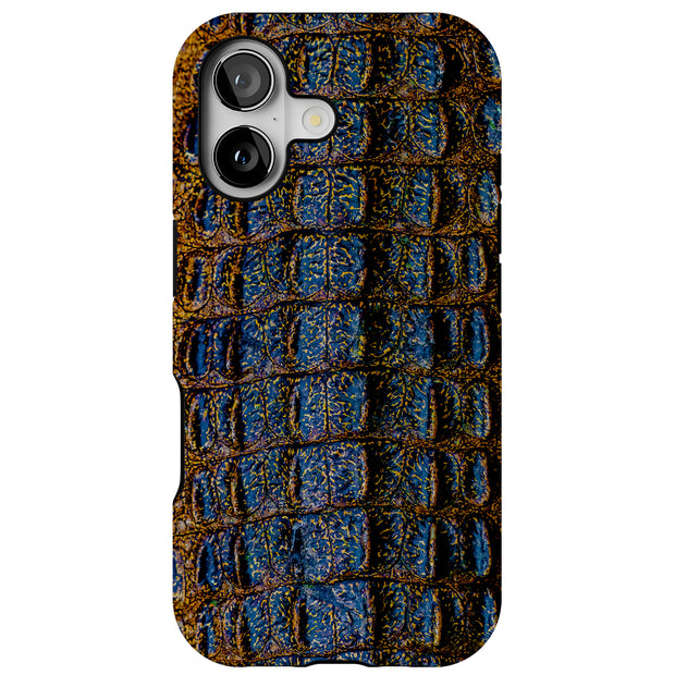 Blue Crocodile Tough Cases For Apple iPhone (17, 16, 15, 14, 13, 12, 11, X, SE, 8, 7/ Air, Plus, Pro, Max, Mini, XR, XS), Print in USA