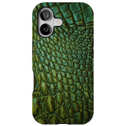 Satin Crocodile Tough Cases For Apple iPhone (17, 16, 15, 14, 13, 12, 11, X, SE, 8, 7/ Air, Plus, Pro, Max, Mini, XR, XS), Print in USA