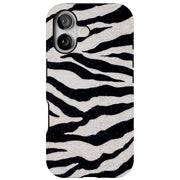 Zebra Stripe 1 Tough Cases For Apple iPhone (17, 16, 15, 14, 13, 12, 11, X, SE, 8, 7/ Air, Plus, Pro, Max, Mini, XR, XS), Print in USA