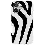 Zebra Stripe Tough Cases For Apple iPhone (17, 16, 15, 14, 13, 12, 11, X, SE, 8, 7/ Air, Plus, Pro, Max, Mini, XR, XS), Print in USA