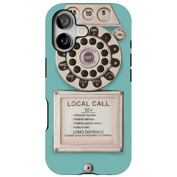 Telephone 01 Tough Cases For Apple iPhone (17, 16, 15, 14, 13, 12, 11, X, SE, 8, 7/ Air, Plus, Pro, Max, Mini, XR, XS), Print in USA
