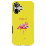 Flamingo Stand Tough Cases For Apple iPhone (17, 16, 15, 14, 13, 12, 11, X, SE, 8, 7/ Air, Plus, Pro, Max, Mini, XR, XS), Print in USA