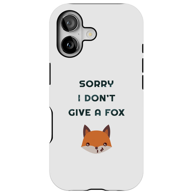 Don't Give Fox Tough Cases For Apple iPhone (17, 16, 15, 14, 13, 12, 11, X, SE, 8, 7/ Air, Plus, Pro, Max, Mini, XR, XS), Print in USA