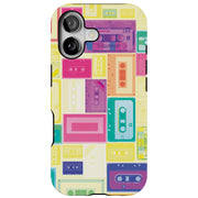 Cassette Tough Cases For Apple iPhone (17, 16, 15, 14, 13, 12, 11, X, SE, 8, 7/ Air, Plus, Pro, Max, Mini, XR, XS), Print in USA