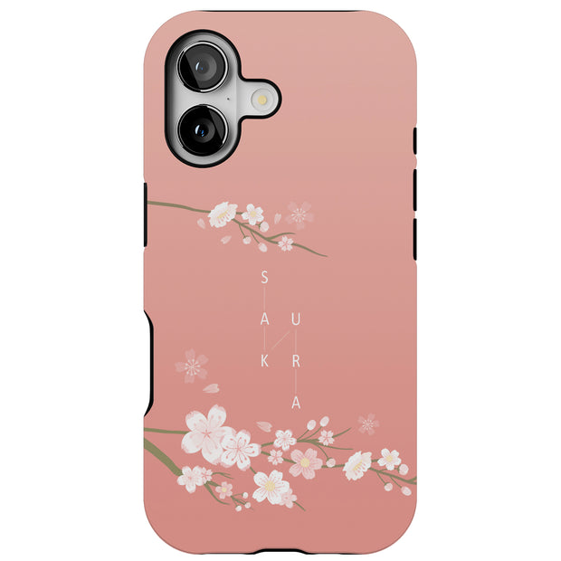 Cherry Blossom Tough Cases For Apple iPhone (17, 16, 15, 14, 13, 12, 11, X, SE, 8, 7/ Air, Plus, Pro, Max, Mini, XR, XS), Print in USA