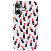 Lipstick Tough Cases For Apple iPhone (17, 16, 15, 14, 13, 12, 11, X, SE, 8, 7/ Air, Plus, Pro, Max, Mini, XR, XS), Print in USA