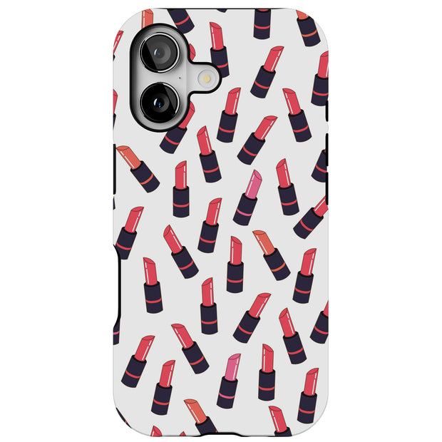 Lipstick Tough Cases For Apple iPhone (17, 16, 15, 14, 13, 12, 11, X, SE, 8, 7/ Air, Plus, Pro, Max, Mini, XR, XS), Print in USA