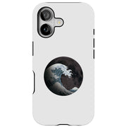 Great Wave Moon Tough Cases For Apple iPhone (17, 16, 15, 14, 13, 12, 11, X, SE, 8, 7/ Air, Plus, Pro, Max, Mini, XR, XS), Print in USA