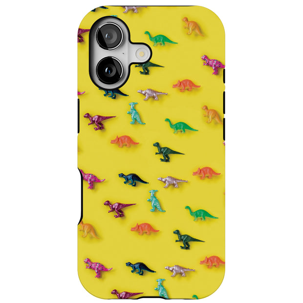 Dinasour 2 Tough Cases For Apple iPhone (17, 16, 15, 14, 13, 12, 11, X, SE, 8, 7/ Air, Plus, Pro, Max, Mini, XR, XS), Print in USA