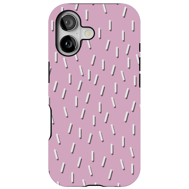 Confetti Pink Tough Cases For Apple iPhone (17, 16, 15, 14, 13, 12, 11, X, SE, 8, 7/ Air, Plus, Pro, Max, Mini, XR, XS), Print in USA