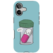 Pill Say Chill Tough Cases For Apple iPhone (17, 16, 15, 14, 13, 12, 11, X, SE, 8, 7/ Air, Plus, Pro, Max, Mini, XR, XS), Print in USA