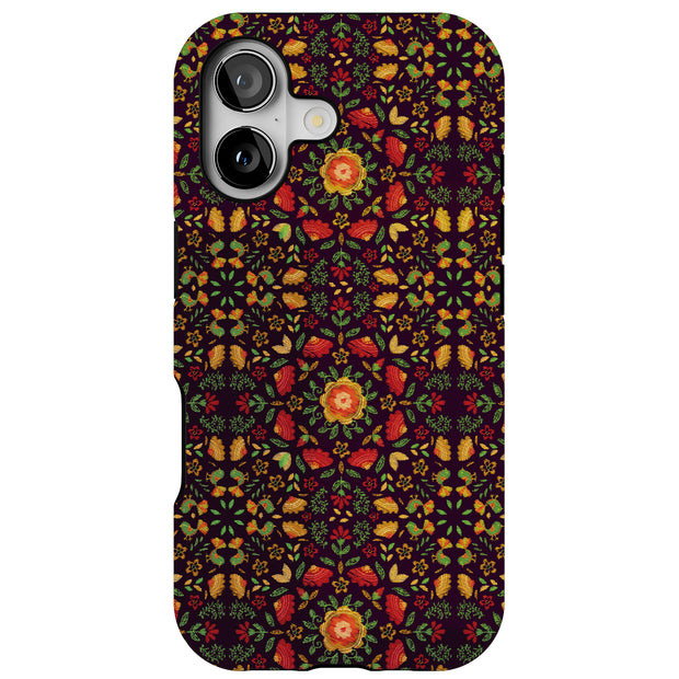 Embroidery Tough Cases For Apple iPhone (17, 16, 15, 14, 13, 12, 11, X, SE, 8, 7/ Air, Plus, Pro, Max, Mini, XR, XS), Print in USA
