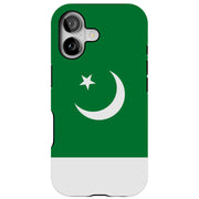 Flag Pakistan Tough Cases For Apple iPhone (17, 16, 15, 14, 13, 12, 11, X, SE, 8, 7/ Air, Plus, Pro, Max, Mini, XR, XS), Print in USA