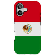 Flag Mexico Tough Cases For Apple iPhone (17, 16, 15, 14, 13, 12, 11, X, SE, 8, 7/ Air, Plus, Pro, Max, Mini, XR, XS), Print in USA